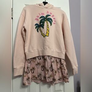 NWT Children Palm Angel Hoodie dress. Size 12